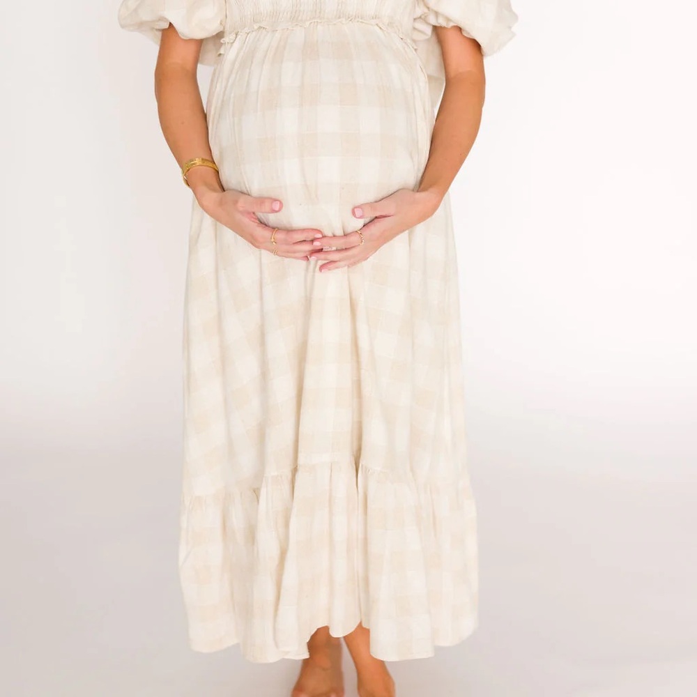 Addyson Maxi Dress - Cotton/Linen Blend - Bump Friendly - Medium